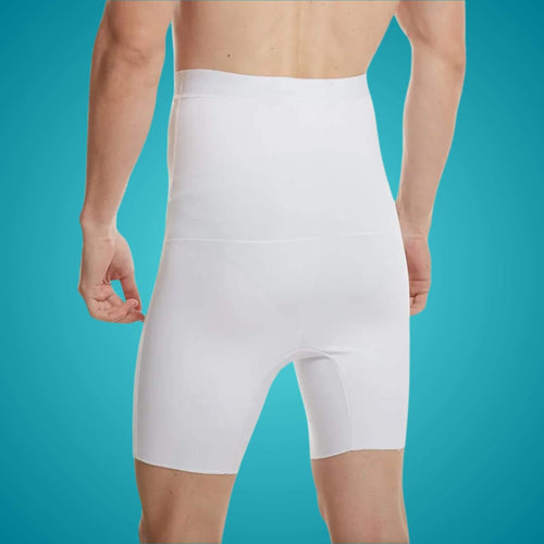 Boxer gainant taille haute homme FlashCut blanc