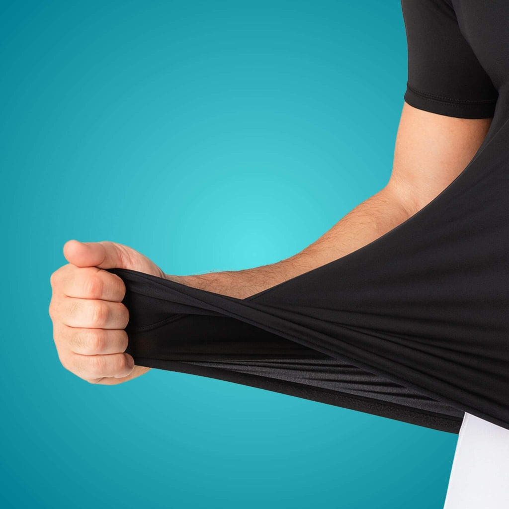 Tissu extensible du t-shirt de compression FlashCut — détail